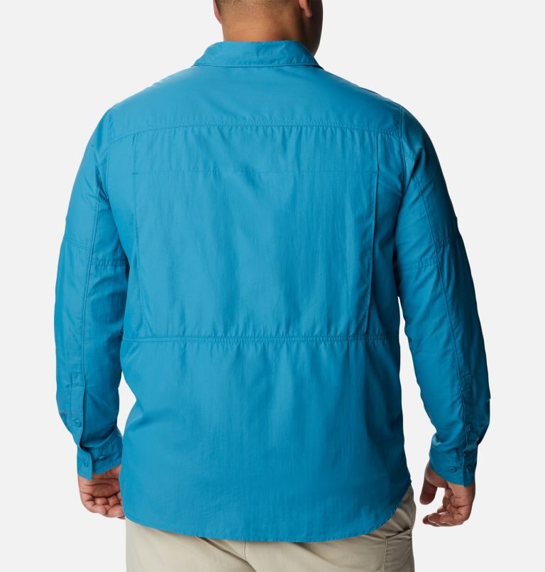 Men's Columbia Silver Ridge 2.0 Long Sleeve Shirts Blue | Plus Size CA-C4L68